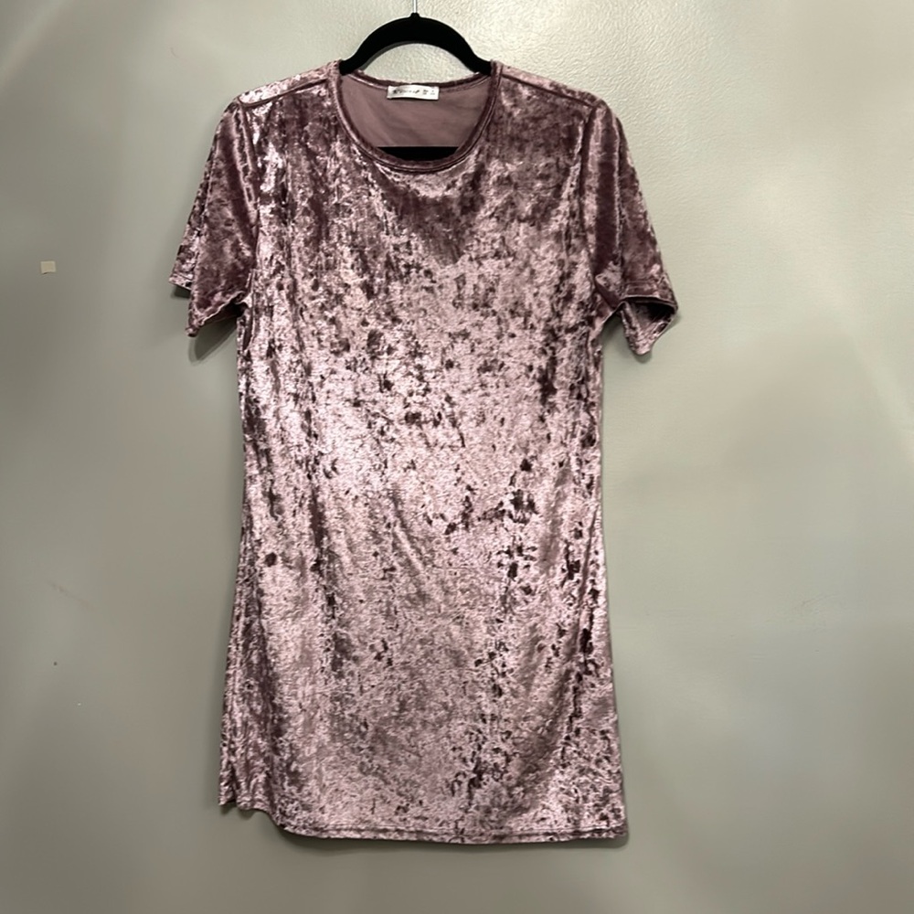 Lavender Crushed Velvet dress